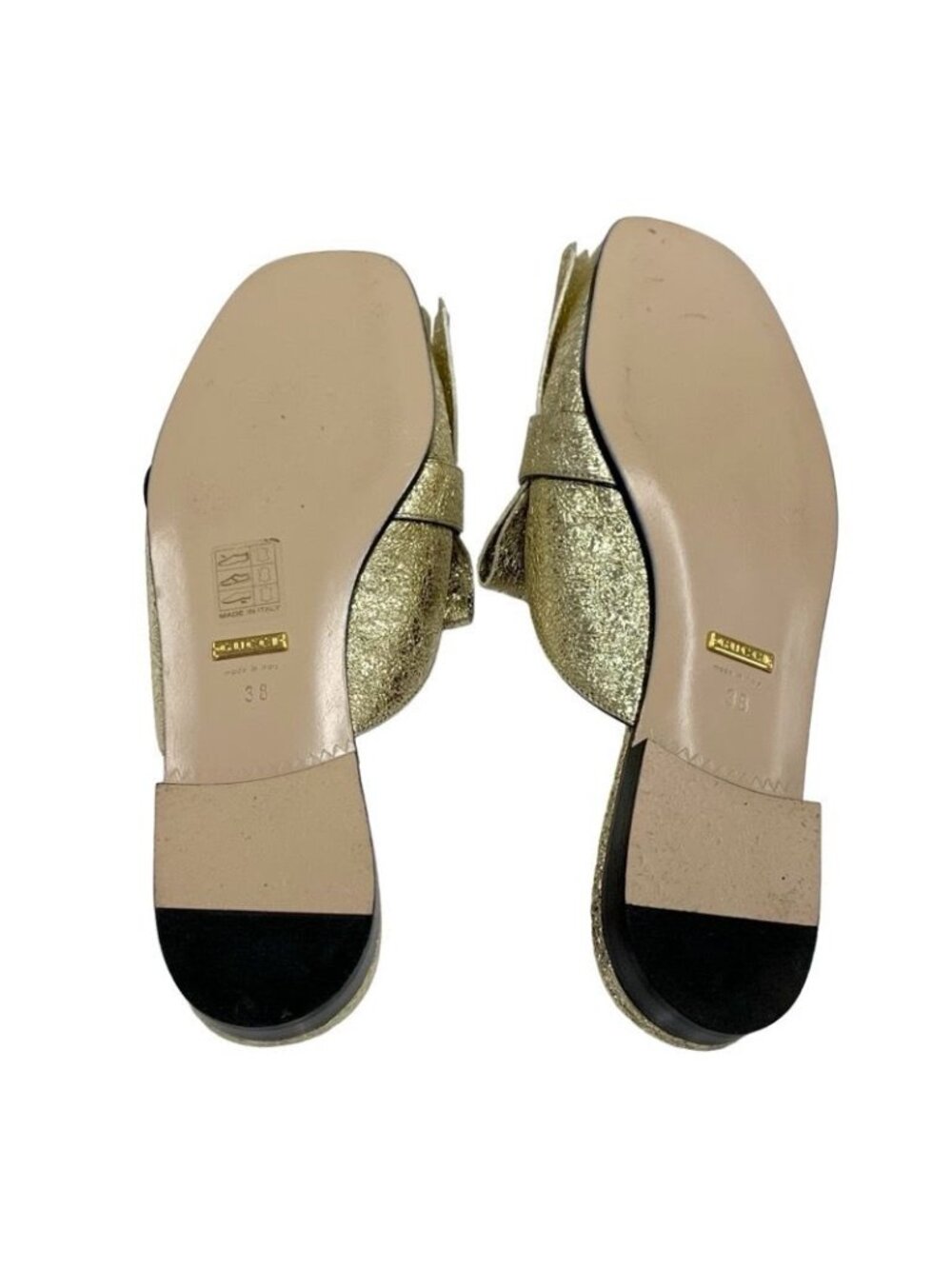 Gucci Double G GG Marmont Sandals Mules Slippers Shoes Fringe Leather - Picture 6 of 9